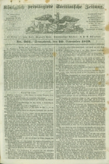 Königlich privilegirte Stettinische Zeitung. 1849, No. 263 (10 November) + dod.