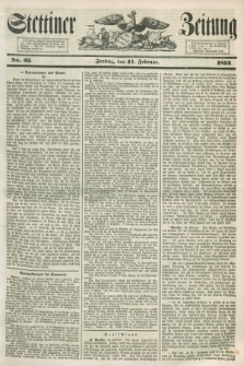 Stettiner Zeitung. 1853, No. 35 (11 Februar)