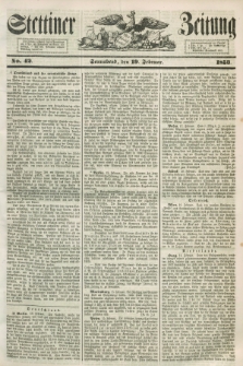Stettiner Zeitung. 1853, No. 42 (19 Februar)