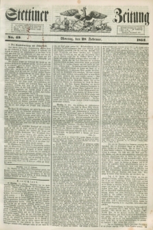Stettiner Zeitung. 1853, No. 49 (28 Februar)