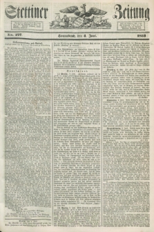 Stettiner Zeitung. 1853, No. 127 (4 Juni)