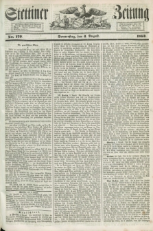 Stettiner Zeitung. 1853, No. 179 (4 August)