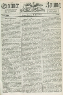 Stettiner Zeitung. 1853, No. 203 (1 September)
