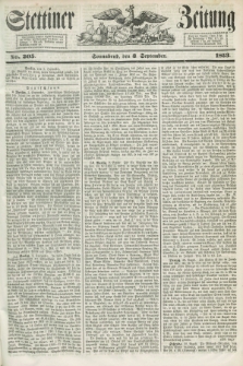 Stettiner Zeitung. 1853, No. 205 (3 September)