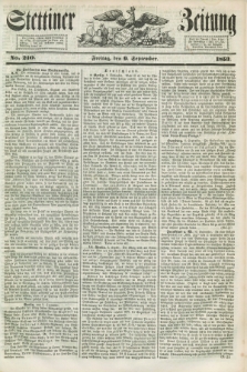 Stettiner Zeitung. 1853, No. 210 (9 September)