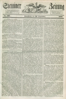 Stettiner Zeitung. 1853, No. 211 (10 September)