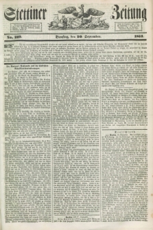 Stettiner Zeitung. 1853, No. 219 (20 September)