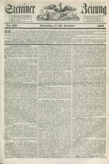 Stettiner Zeitung. 1853, No. 221 (22 September)