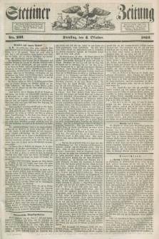 Stettiner Zeitung. 1853, No. 231 (4 Oktober)