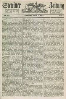 Stettiner Zeitung. 1853, No. 271 (19 November)