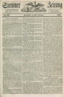 Stettiner Zeitung. 1853, No. 277 (26 November)