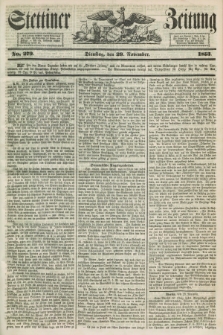 Stettiner Zeitung. 1853, No. 279 (29 November)