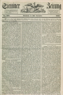 Stettiner Zeitung. 1853, No. 280 (30 November) + dod.