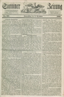Stettiner Zeitung. 1853, No. 281 (1 Dezember)