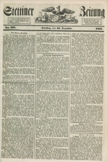 Stettiner Zeitung. 1853, No. 291 (13 Dezember)