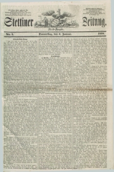 Stettiner Zeitung. 1856, No. 4 (3 Januar) - Abend-Ausgabe