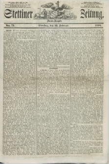 Stettiner Zeitung. 1856, No. 72 (12 Februar) - Abend-Ausgabe