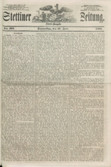Stettiner Zeitung. 1856, No. 284 (19 Juni) - Abend-Ausgabe