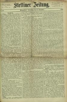 Stettiner Zeitung. 1866, № 424 (13 September) - Morgenblatt