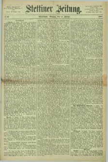 Stettiner Zeitung. 1867, № 22 (14 Januar) - Abendblatt