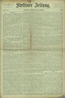 Stettiner Zeitung. 1867, № 38 (23 Januar) - Abendblatt