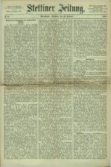 Stettiner Zeitung. 1867, № 84 (19 Februar) - Abendblatt