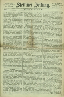 Stettiner Zeitung. 1867, № 293 (27 Juni) - Morgenblatt