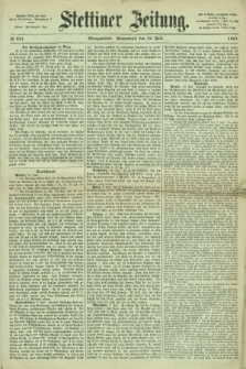 Stettiner Zeitung. 1867, № 321 (13 Juli) - Morgenblatt