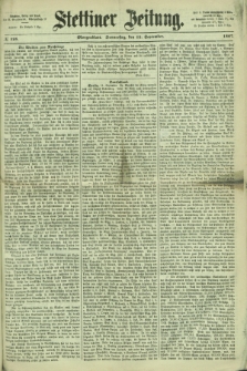Stettiner Zeitung. 1867, № 425 (12 September) - Morgenblatt