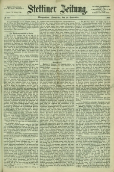 Stettiner Zeitung. 1867, № 437 (19 September) - Morgenblatt