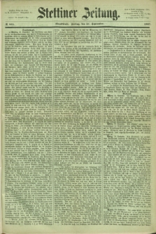 Stettiner Zeitung. 1867, № 452 (27 September) - Abendblatt