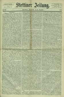 Stettiner Zeitung. 1867, № 598 (21 Dezember) - Abendblatt