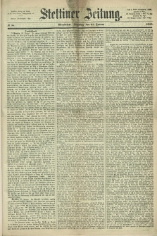 Stettiner Zeitung. 1868, № 34 (21 Januar) - Abendblatt