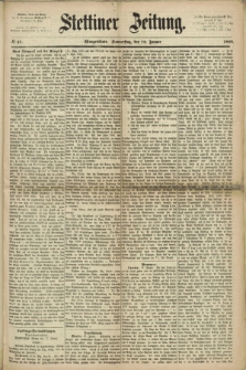 Stettiner Zeitung. 1869, № 21 (14 Januar) - Morgenblatt