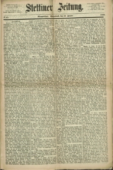 Stettiner Zeitung. 1869, № 37 (23 Januar) - Morgenblatt