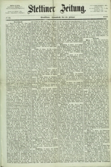 Stettiner Zeitung. 1869, № 86 (20 Februar) - Abendblatt
