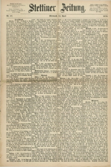 Stettiner Zeitung. 1870, Nr. 87 (13 April)