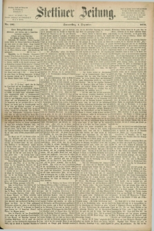 Stettiner Zeitung. 1870, Nr. 281 (1 Dezember)