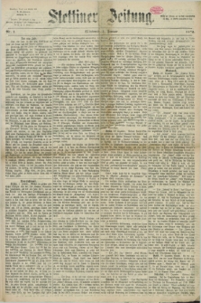Stettiner Zeitung. 1872, Nr. 1 (3 Januar)