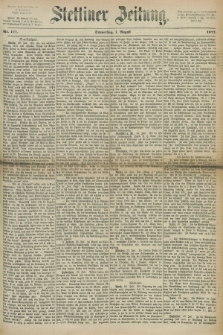 Stettiner Zeitung. 1872, Nr. 177 (1 August)