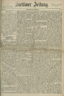 Stettiner Zeitung. 1872, Nr. 275 (23 November)