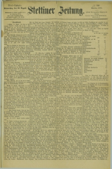 Stettiner Zeitung. 1878, № 390 (22 August) - Abend-Ausgabe