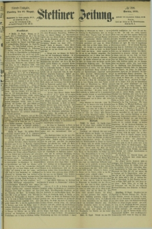 Stettiner Zeitung. 1878, № 398 (27 August) - Abend-Ausgabe