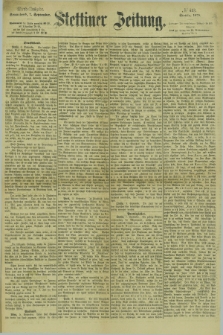 Stettiner Zeitung. 1878, № 418 (7 September) - Abend-Ausgabe