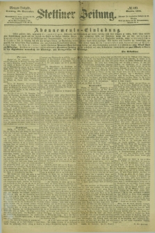 Stettiner Zeitung. 1878, № 443 (22 September) - Morgen-Ausgabe