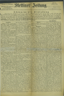Stettiner Zeitung. 1878, № 444 (23 September) - Abend-Ausgabe