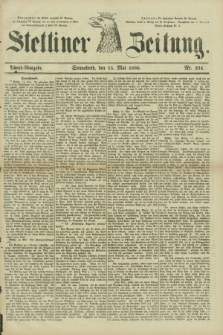 Stettiner Zeitung. 1880, Nr. 224 (15 Mai) - Abend-Ausgabe