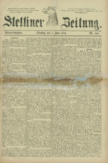 Stettiner Zeitung. 1880, Nr. 249 (1 Juni) - Morgen-Ausgabe