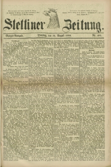 Stettiner Zeitung. 1880, Nr. 405 (31 August) - Morgen-Ausgabe