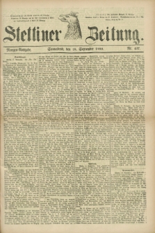 Stettiner Zeitung. 1880, Nr. 437 (18 September) - Morgen-Ausgabe